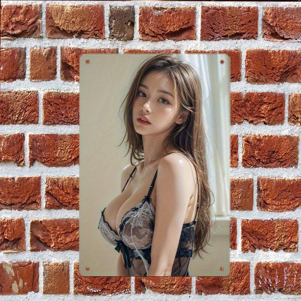 Винтажный металлический настенный декор с кружевом, 2D плоский настенный декор для дома, офиса, бара, кафе 20x30cm（7.8x11.8inch）