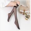 Women's Ultra-Thin Anti-Snag Mid-Calf Socks – Black & Nude