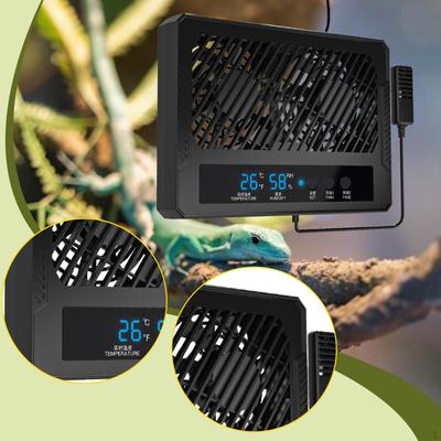 Fan for Reptile Enclosure Dehumidifier Temperature and Humidity Meter Terrarium Thermometer