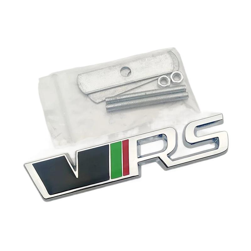 3D Metal Silver Black VRS Logo Emblem Car Mudguard Badge Trunk Decal for Skoda Fabia Kodiaq MK2 MK3 A7 A5 Sticker