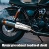 Exhaust Pipe Heat Shield Anti-Scald Motorcycle Pipe Cover Abrasion-Proof Quick-Install Non-Slip Motorbike Accessories For
