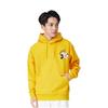 Li Ning Cartoon Muster Fleece gefüttert Thermisch Locker sitzend Pullover Mit Kapuze Langärmlig Sweatshirt Unisex Antik Gold AWDR687-4