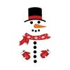 Self-Adhesive Snowman Wall & Window Sticker for Christmas Decoration