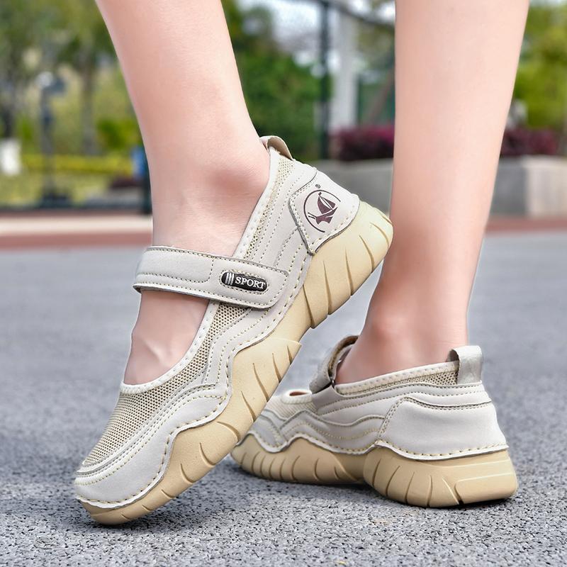 Women's Sandals Large Size Mother Breathable Flat-heeled Casual Shoes Summer Loafers