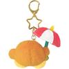 San-ei Trading Kirby Mini Plush Mascot Keychain with Parasol Design