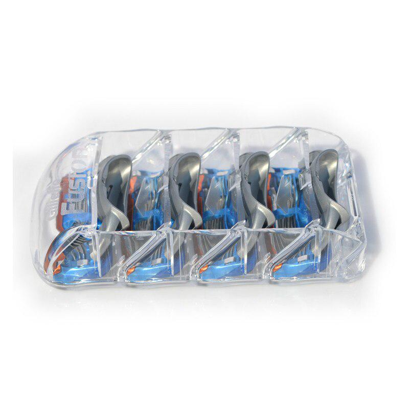4 Stücke Original Männer 5 Schicht Rasierer Rasierklinge Ersatzkopf Manuelle Sicherheitsklingen