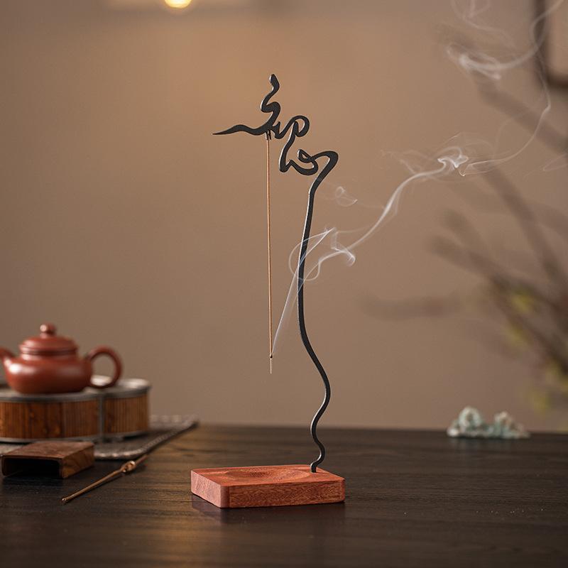 Zen Hanging Incense Sticks Holder Original Aspiration Sandalwood Incense Burner Tearoom Home Decor Ornaments