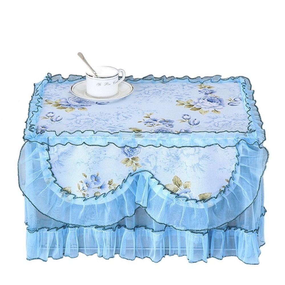 Romantic Lace Protector Cover Home Decor Square Home Cover Cloth Microwave Cover Flounce