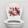 Bishop Bird Wall Stickers Bathroom Decor Creative Toilet Stickers Decorative Waterproof Stickers