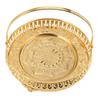 Alloy Dessert Plate Round Cake Plate Platters Fruit Tray  Living Room