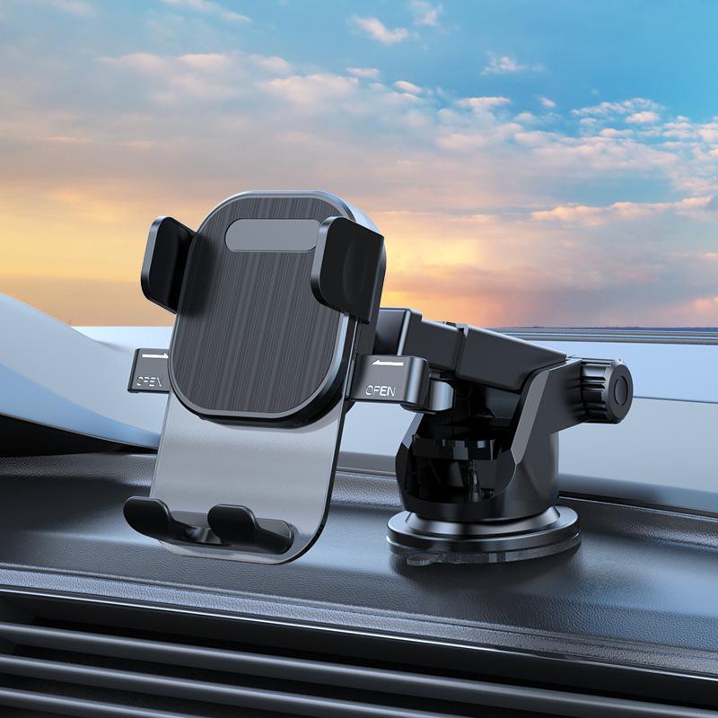Automatic Lock Car Phone Holder with Dashboard Suction Cup and Air Vent Mount