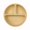 Cross-Border Silicone Baby Dinner Set - Non-Odor, Heat-Resistant, Food-Grade Suction Plate with Compartments.