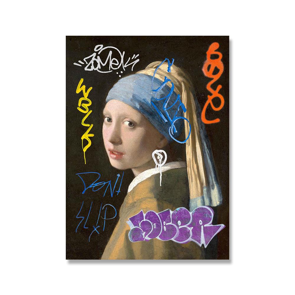 

Вінтажна поетеса Сапфо Картина на полотні Графіті Мистецькі принти Епоха Відродження Зміни Мистецтво Плакат Обезголовлений Аргус Домашній настінний декор 60x90cm no frame