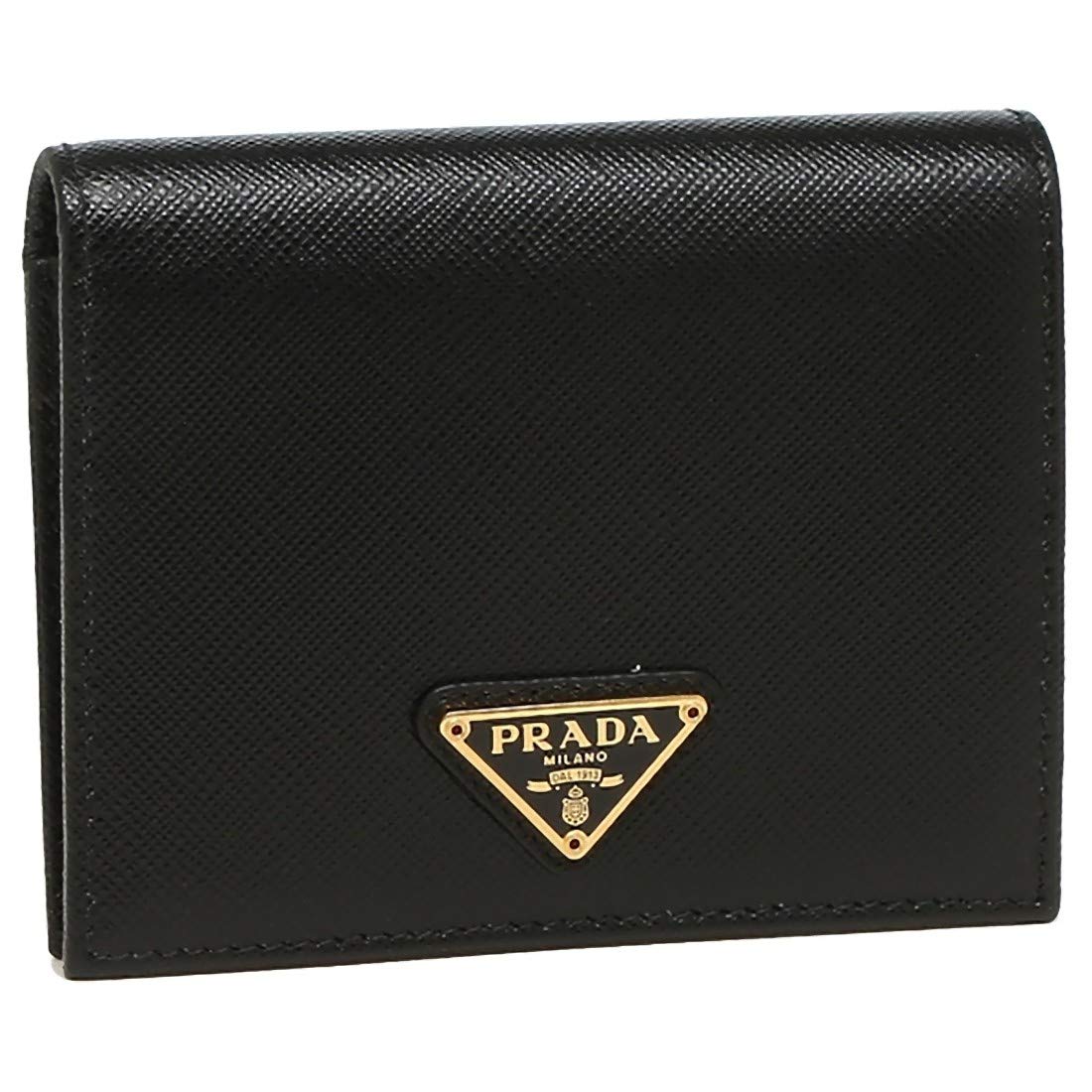 

Bifold Wallet Saffiano Mini Wallet 1MV204 QHH Black [Prada] Women s (1) NERO(F0002) [Item]