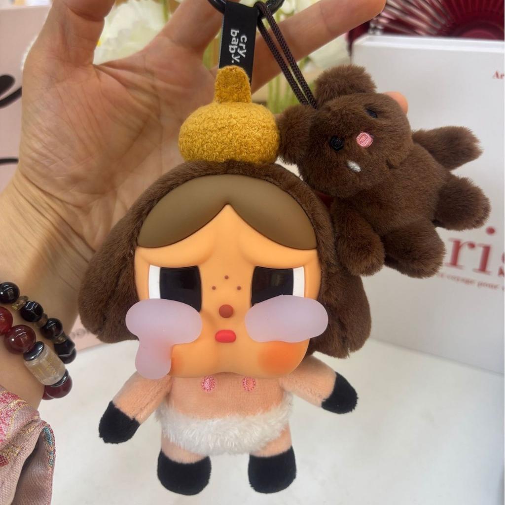 Crying Baby Vinyl Plush Keychain Pendant Doll Figure Tide Play Blind Box Ornament Hanging