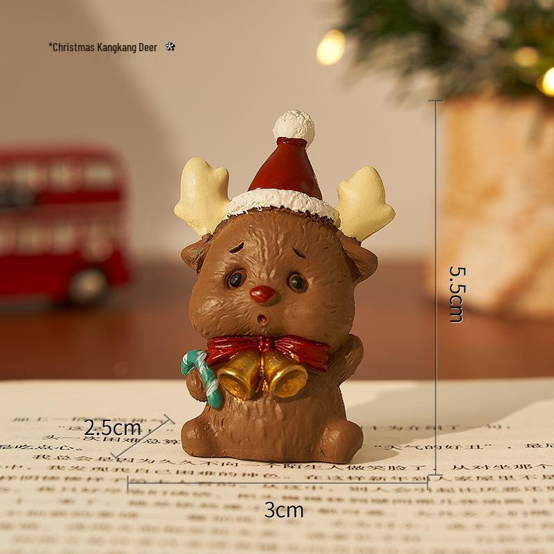 Santa Claus Christmas Gift Box: Tabletop Ornaments & Small Toys for Kids