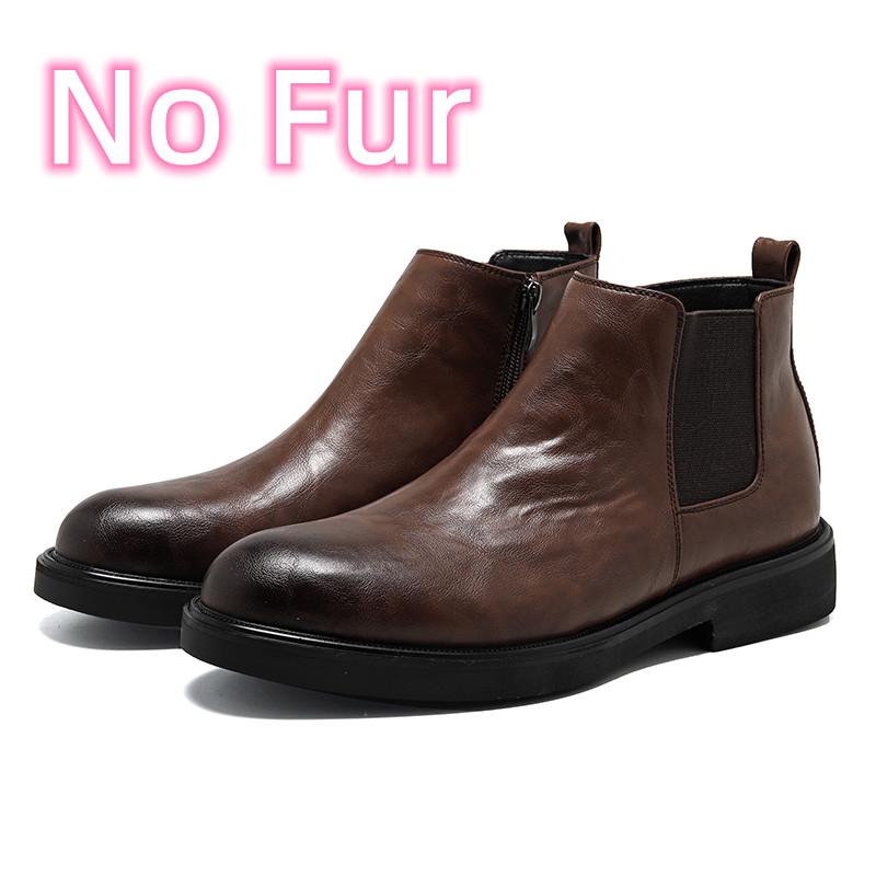 Мужские кожаные модные ботинки с высоким верхом — фото 10