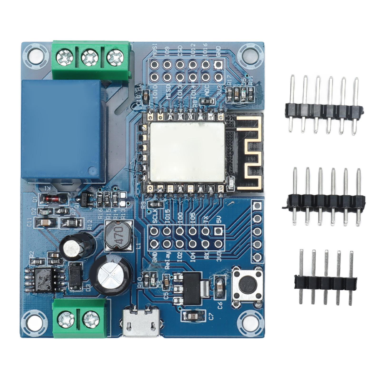 

1-канальний релейний модуль ESP8266 Плата розвитку управління WIFI ESP‑12F з контактними роз’ємами