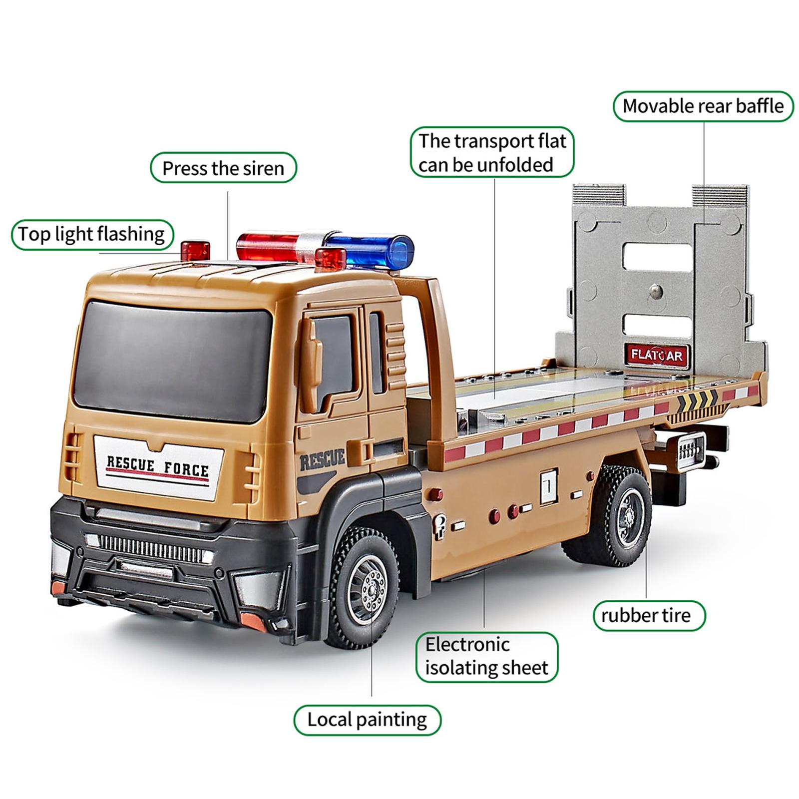 Large Scale Rescue Truck Toy with Extendable Ladder and Realistic Details for Kids Educational Play and Imaginative Adventures One Size