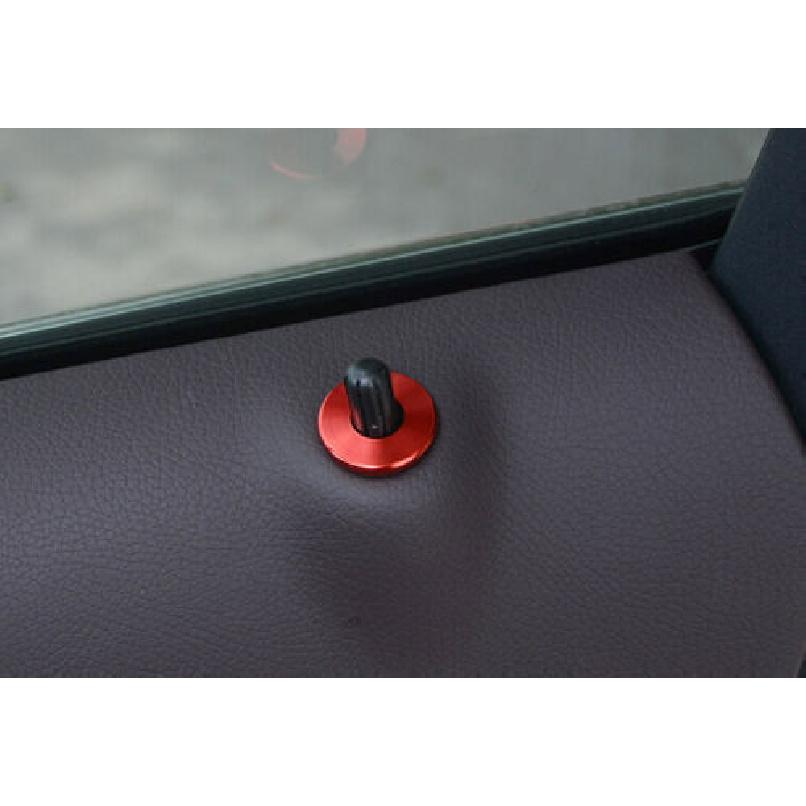 Inner Door Bolt Lock Down Ring Aluminum Red Fit For Benz GLC X253 Trim 2016-