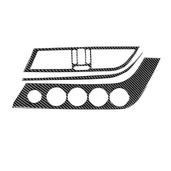 3-Piece Carbon Fiber Center Console Vent Trim for 09-16 BMW Z4 E89