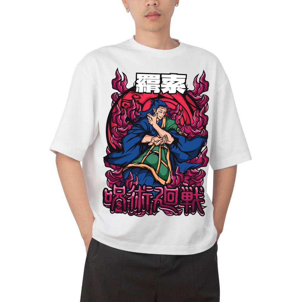 Ryomen Sukuna Printed Short Sleeve T-Shirt from Jujutsu Kaisen, New 2026, Men's and Women's Tops, Sports T-Shirt, Harajuku