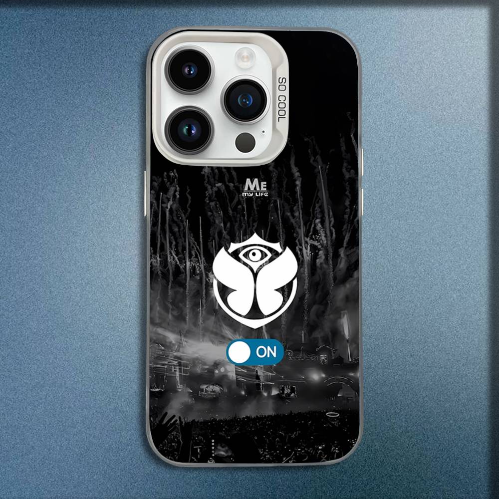 T-Tomorrowland Music Festival Phone Case For iPhone 16,15,14,13,12,11,Mini,Pro,E,MAX White Candy Matte Shockproof Cover