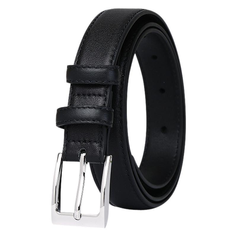 Simple And Versatile Fashion Light Luxury Chic Style Belt Women'S Leather Pin Buckle First Layer Cowhide High-End Belt Women'S