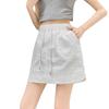 Summer Spice Girls Short Skirt Casual Tooling Skirt Skinny Belly Cover Versatile Buttocks Skirt High Waist Elastic Drawstring