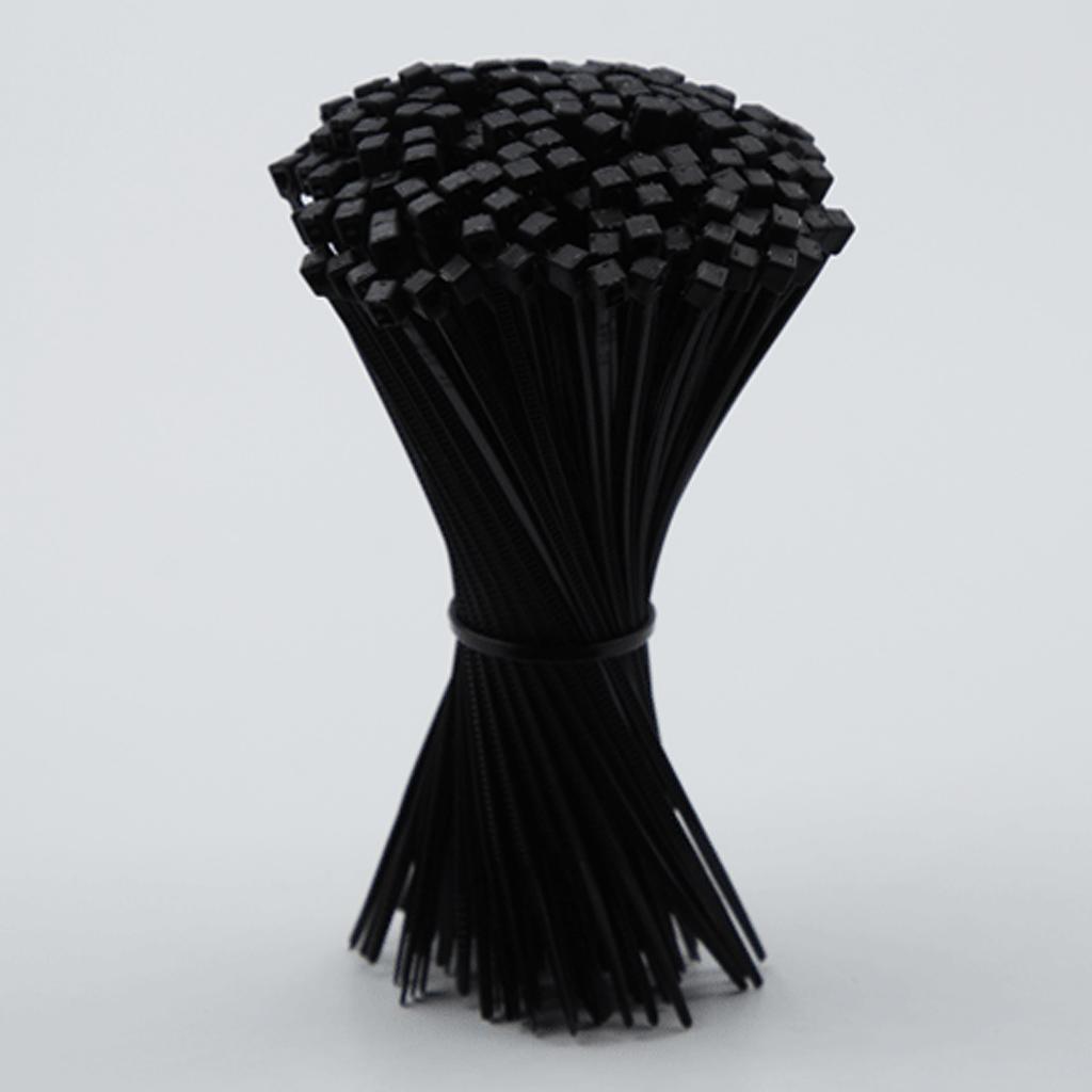 600Pcs Nylon Cable Ties Self Locking Binding Harness PA66 Electrical Auxiliary Materials 15 20 30cm