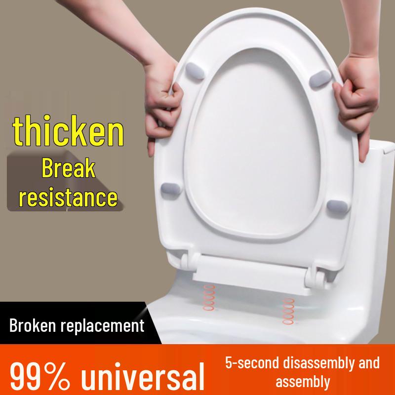 Universal Slow-Close Thickened Toilet Seat Cover by UVO