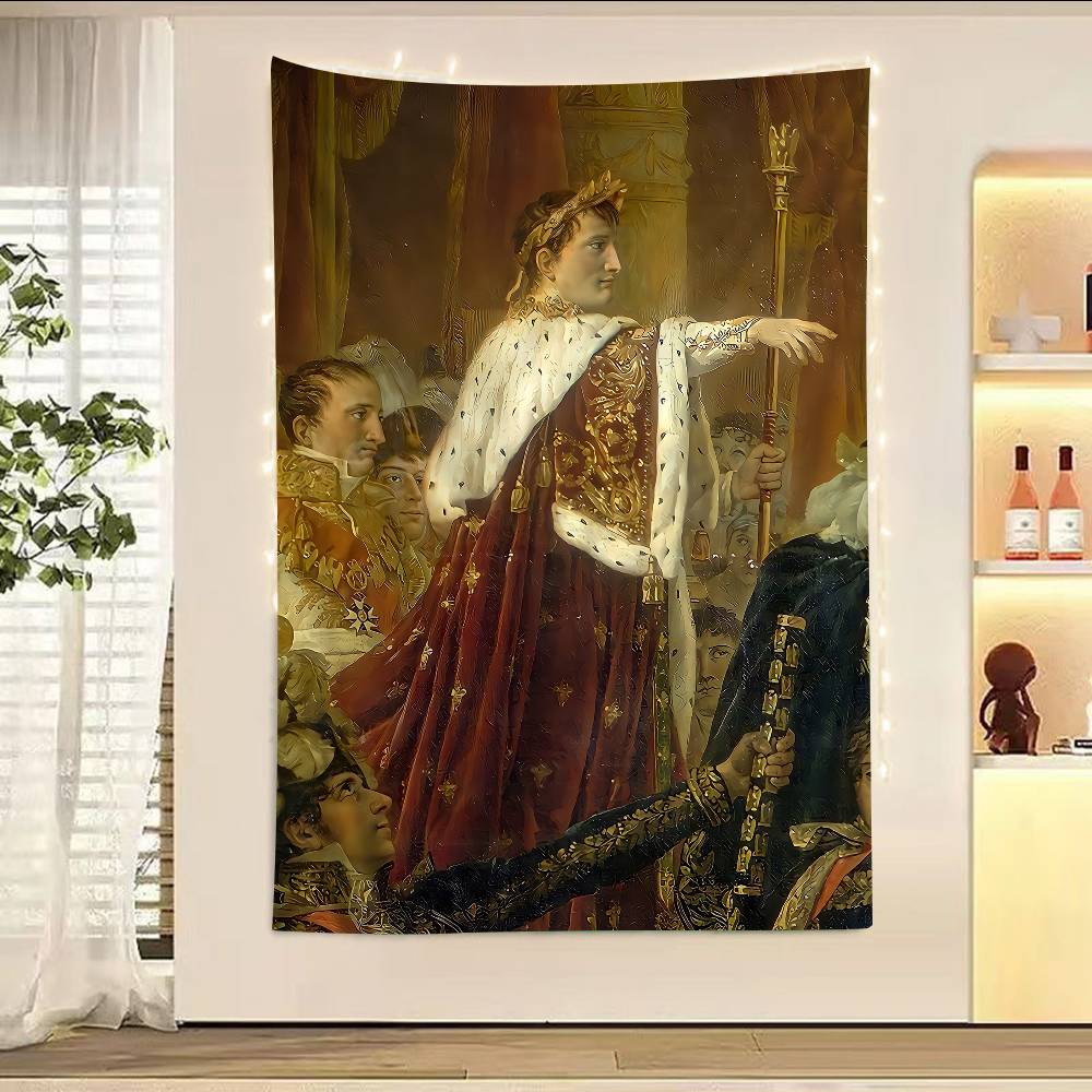 Napoleon Bonaparte Art Colorful Tapestry Wall Hanging Hanging Tarot Hippie Wall Rugs Dorm Wall Art Decor