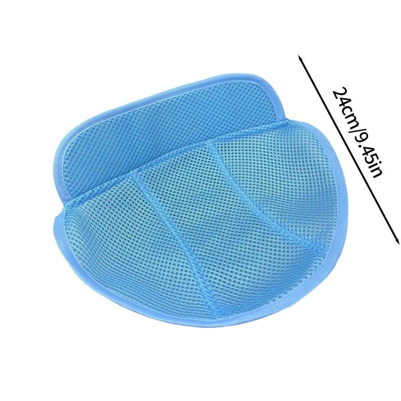 1pc Safety Cap Cooling Pad Sweat-absorbing Ventilation Head Protection Adult Helmet Insert Liner Breathable Mesh Sweat Band синий