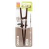Asahi Koyo EDISON Edison Chopsticks III, Right-Handed, Dark Brown, 20cm, Adult, Designed for Proper Holding, Simply Insert Your Finger Into the Ring,