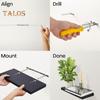 Wall Mounted Floating Shelf 22lbs Load-capacity Smooth Edge Burr Free Easy Installation Bathroom Storage Holder Floating Shelf