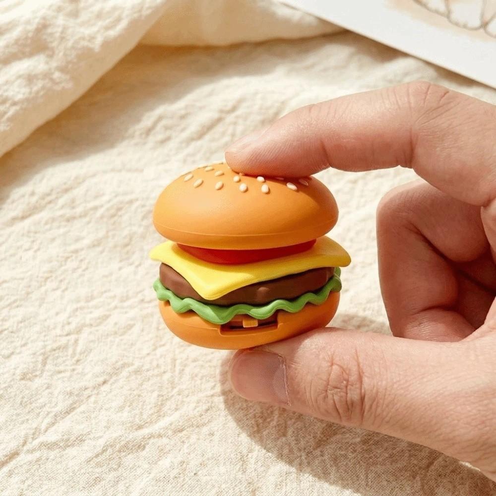 Plastic Simulation Food Keyring Cute Press Bag Pendant Funny Fidget Keychain  Children