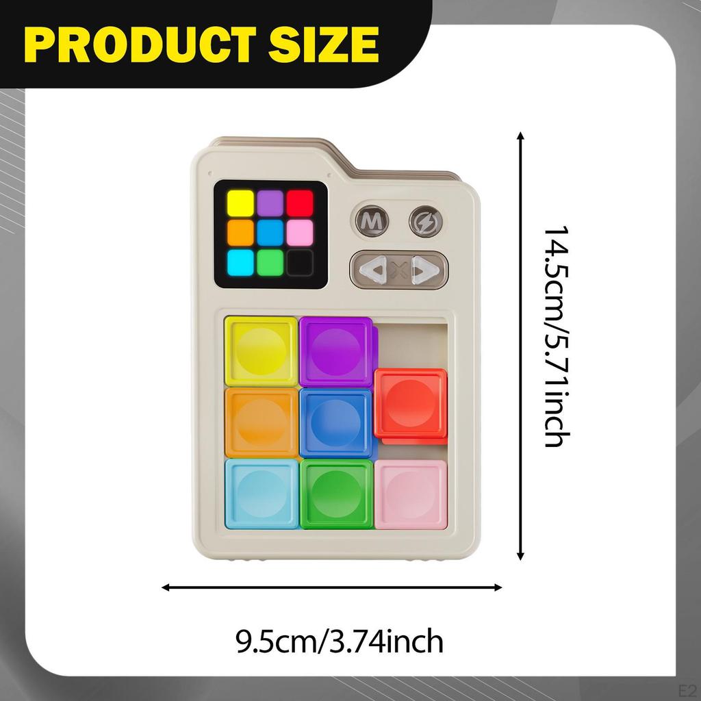 Slide Puzzle Game Fun Unblocking Electronic Sliding Toy Learning for Teens Children