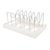 Pot and Pan Organizer Rack, Adjustable Kitchen Utensil Holder with Extendable Base (30.5  to 56 ), 7 Reinforced U Shape