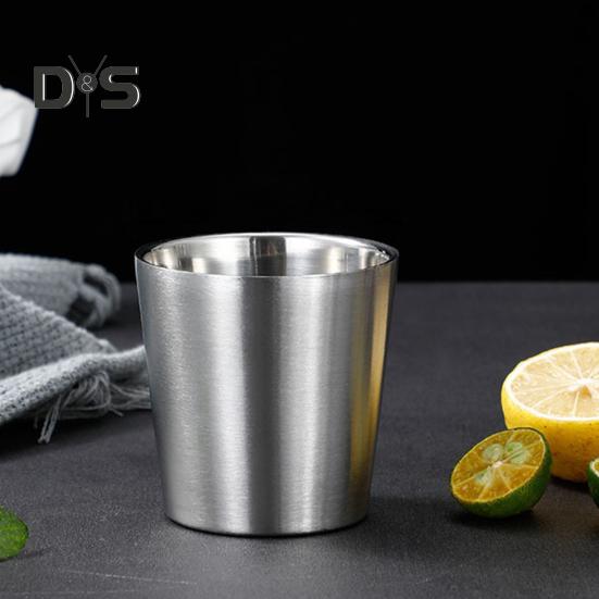 201 Stainless Steel Cup Stackable Drinking Mug Double Wall Vacuum Insulated Coffee Cup Reusable Drinkware for Home Camping Outdoor Activities