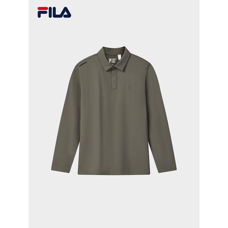 FILA Men s Knit Long Sleeve Polo Shirt M
