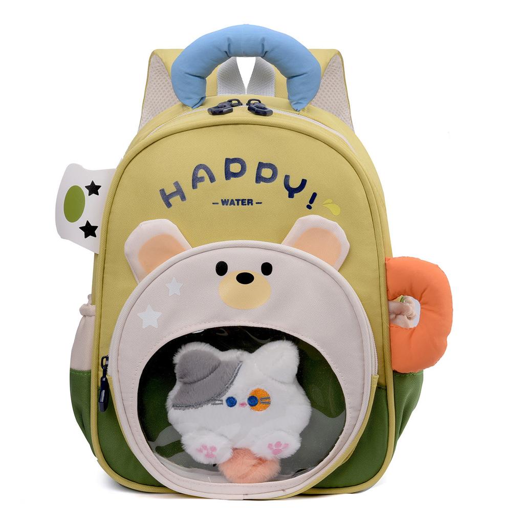 Schoolbag boys and girls cartoon cute small backpack lightweight kindergarten schoolbag baby girl travel children backpack