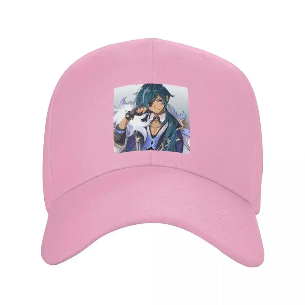 Fashion Kaeya Genshin Impact Baseball Cap Women Unisex Adjustable Anime Game Dad Hat Sports Snapback Hats