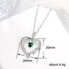 Letter Love Necklace, Retro Design Heart-Shaped Collarbone Chain, Gift For Mother