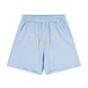 Mens Cotton Short Pants With Embroidered Loose Fit Casual Shorts Outdoor Wear
