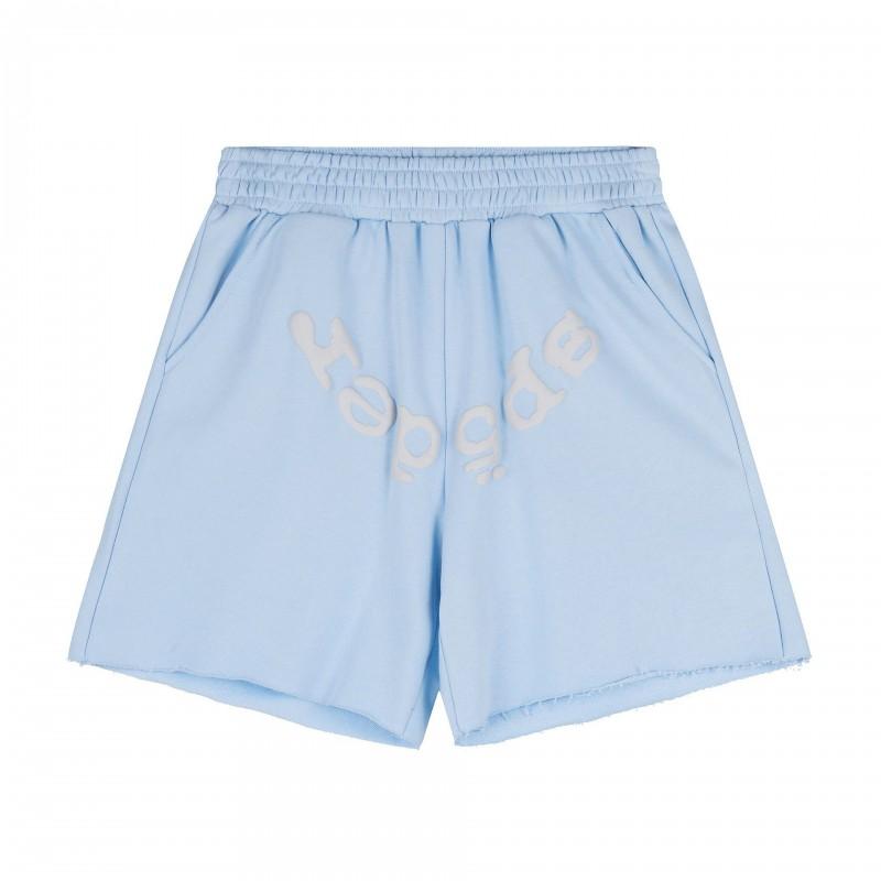 Mens Cotton Short Pants With Embroidered Loose Fit Casual Shorts Outdoor Wear