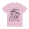 2026 New Summer ROSALIA Same Style Yellow Music Note TShirt Korean Style Crew Neck High Quality 100 Cotton Top Tshirts