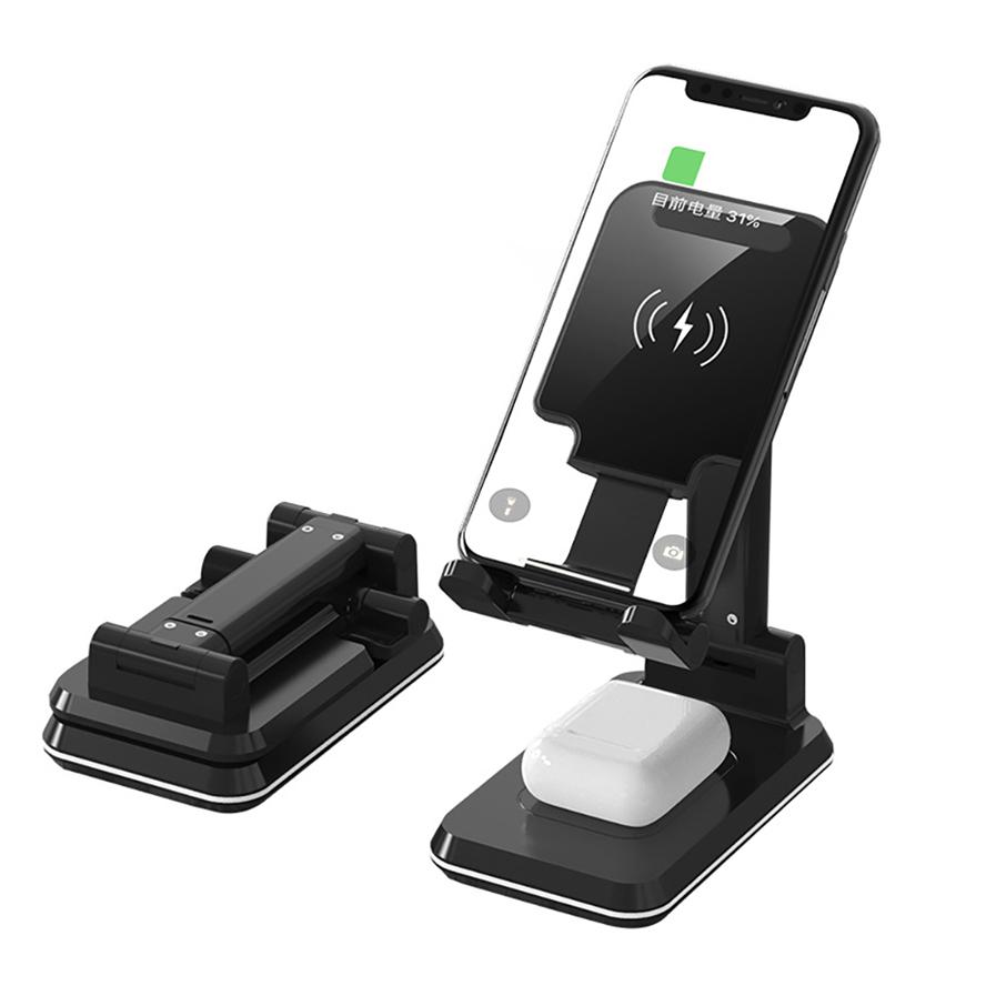 Fast Wireless Charger Bracket For iPad Mini iPhone X 8Plus XR 11 Pro XS Max Airpods 2 Pro Samsung S9 Note9 tablet Charging Stand