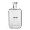 375ml Square Transparent Glass Baijiu Bottle with One Jin (500ml) Capacity, Sealed.