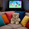 Cute Teddy Bear Plush Toy, Soft Stuffed Animal Doll for Kids Girls, Huggable Fluffy Gift  Valentine Birthday, Nursery Home Decor