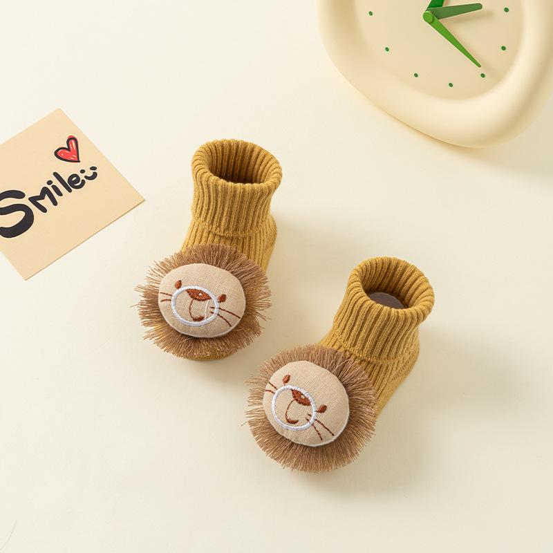 Baby Socks Girls Clothes Boys Slipper Newborn Accessories Anti Slip Bow Lion Cute Kids Toddlers Children Gift Infant Stuff Toy